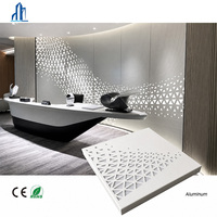 Panneau perforé en aluminium revêtu de PVDF haut de gamme 3 mm, mur rideau décoratif pour l'architecture moderne