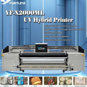 Promo Panas Printer <span class=keywords><strong>UV</strong></span> Hybrid 3.2m dengan Printhead Ricoh 20m/jam untuk Bahan Iklan Light Box Kulit - Product Image 2
