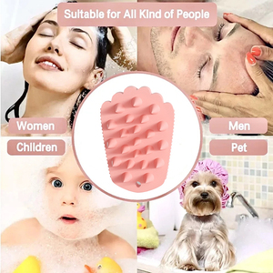 OEM/ODM Custom Silicone Pet Shampoo Brush <b>Bath</b> Massage Self Cleaning Pet Brush - Product Image 2