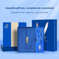 Coffret Cadeau Carnet en PU Style Minimaliste Moderne avec Impression de Logo Personnalisé – Élégant Souvenir, Cadeau d'Entreprise, Cadeau pour Enseignants