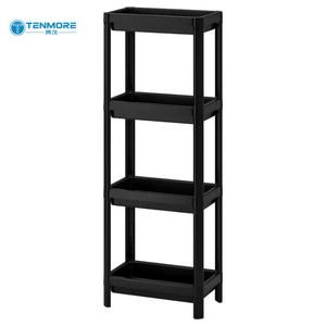 Étagère de rangement en plastique PP à 4 niveaux multi-usages pour salle de bain, salon, <span class=keywords><strong>cuisine</strong></span> et bureau - Product Image 2