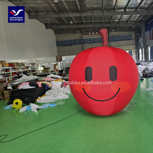 Tùy chỉnh quảng cáo Inflatable mô hình trái cây bóng đỏ Inflatable phim hoạt hình táo - Product Image 3