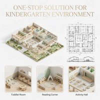 Ensemble de meubles pour bébé Montessori écologiques, sûrs et durables Kainice, lit de bébé en bois, lit pour tout-petit, garderie, école maternelle