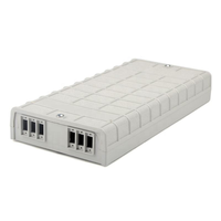 TC-F314 ABS Plastic 12 Fibers Splice OTB Box 2 in 12 Out PLC Splitter SC/UPC Singlemode Fiber Optic Distribution Box