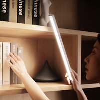Lampe LED USB en aluminium avec détecteur de mouvement, luminaire d'intérieur pour placard, commande tactile sans fil, lumière de garde-robe Ultra fine