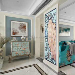 Vitral Tiffany Estilo Americano Personalizado, Bloque de Vidrio Sólido de 5mm de Grosor, Decoración Duradera para Puertas y Ventanas - Product Image 3