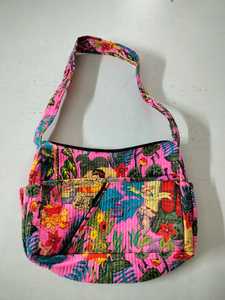 Bolsa de Viaje de Fin de Semana de Lujo Hecha a Mano, con Estampado de Bloques de Algodón, Acolchada, de Gran Capacidad, Resistente, para Deportes, Viajes, Gimnasio, Yoga - Product Image 5