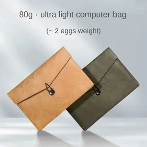 13/14/15/16 "kapasitas besar Polyester Dupont kertas kantong pelindung Laptop Tablet antik membawa Case tahan air E-Book tas penutup - Product Image 2