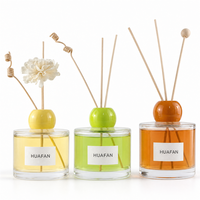Bouteille diffuseur de parfum en verre vide cylindrique 150ml 200ml, emballage personnalisé avec étiquette