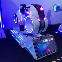 Jeu d'arcade de course de moto VR 9D, 1 joueur, intérieur/extérieur, machine de simulation commerciale en métal et plastique, ordinateur I5 700W, 6 jeux