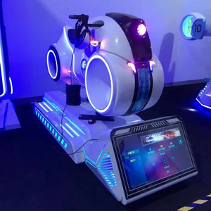 Jeu d'arcade de course de moto VR 9D, 1 joueur, intérieur/extérieur, machine de simulation commerciale en métal et plastique, ordinateur <span class=keywords><strong>I5</strong></span> 700W, 6 jeux - Product Image 2