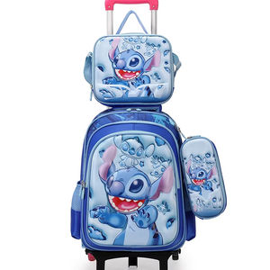 Cartoon Kinderen 16 Inch <span class=keywords><strong>3</strong></span> Stuks Set 3d School Trolley Tas Voor Kinderen School Rugzak Set Met <span class=keywords><strong>2</strong></span> Wielen Student Rugzak Met Kar - Product Image 1