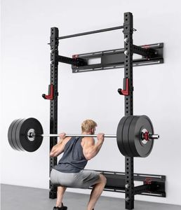 <span class=keywords><strong>Rack</strong></span> per <span class=keywords><strong>Squat</strong></span> da Parete Multifunzionale Pieghevole di Buon Stile 2025, Attrezzatura da Palestra - Product Image 1