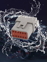 Kit de 12 Pines, 1 Juego, Deutsch DT, 12 Pines, conector de cable eléctrico a prueba de agua, Kit de enchufe de 2/1 (sin terminales)