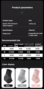Leichtes Material Kompression Elastischer Knöchel stütz stabilisator Sport wickel Bandagen zur Vermeidung von Verletzungen Knöchel manschette - Product Image 6
