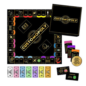 Monopoli personalizado Flujo de efectivo Jugar <span class=keywords><strong>Juego</strong></span> de cartas de diversión familiar Juegos de mesa Monopoli - Product Image 1
