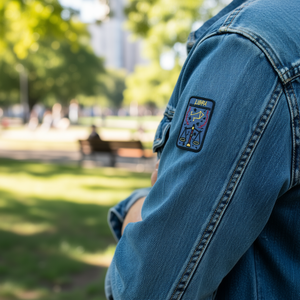 Toppa in tessuto con simbolo Libra di Ilan, 8x5 cm, termoadesiva, ricamata, per accessori di abbigliamento - Product Image 3