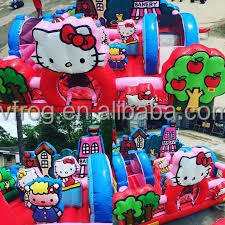 Incredibile Castello Gonfiabile Portatile in PVC a Forma di Gatto Cartone Animato, Nuovo Design Combo Casa Rimbalzante per Feste e Parchi Giochi per Bambini - Product Image 5