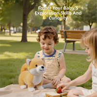 Jouet en peluche électrique pour enfants, chien réaliste qui aboie et saute, 31 cm-50 cm, unisexe pour bébés