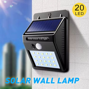 20 lampes solaires LED IP65 avec détecteur de mouvement PIR, sans fil, sécurité, gradation, pour jardin, rue, mur - Product Image 2