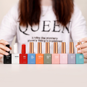 Vendeeni 16Kinds Multi Function Uv Gel Nail Polish TPO Hema Free OEM No Wipe Supe <strong>Top</strong> <strong>Coat</strong> Peel Off Base <strong>Coat</strong> Gel Nail Polish - Product Image 2