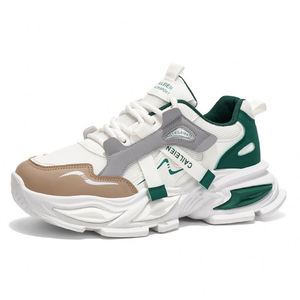 Zapatos Deportivos de Malla Transpirable con Cordones para Hombre, Otoño, Modernos, Combinables con Todo, Suela Gruesa, Aumentan la Altura, Casuales, Antideslizantes - Product Image 5