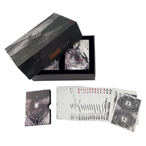 Boîte à cartes de poker magnétique en papier, plastique et carton, personnalisable avec logo, double jeu, imperméable, pour cadeau - Product Image 2