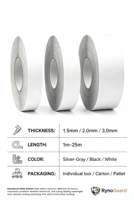 Bande adhésive en caoutchouc butyle ultra-résistante 3mm*15mm, ruban d'étanchéité pour fenêtres, phares de camping-car, remorques, bateaux