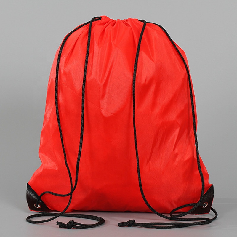 Cheap 210D Nylon Pull String Drawstring Bags with Logo