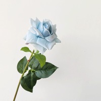 D-R001 Artificielle grand Brun handfeeling Hydratant réel tactile Rose Fleur fleur ornements décor fleurs bouquet