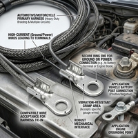 Embout de câble automobile en cuivre étamé OT5.5-3.7 |   Borne de connexion à froid pressée |   Trous de boulons de 4 mm |   Moule personnalisé OEM |   Directement de l'usine