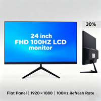 100-Hz-Gaming-Monitor 24-Zoll-FHD 1080P, AMD FreeSync, ultra dünne Bezels für Heim-und Büro-Desktop-Computer