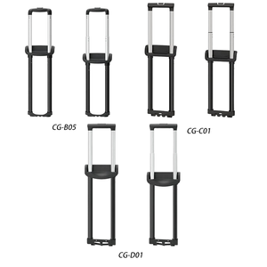 Poignée télescopique pour valise à roulettes avec poignée large, cadre renforcé, poignée télescopique en alliage d'aluminium pour valise - Product Image 3