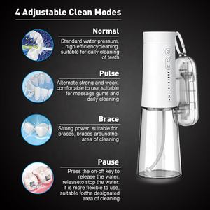 Dispositivo de limpieza de dientes eléctrico al por mayor sin cable IPX7 a prueba de agua para irrigador bucal hilo <span class=keywords><strong>dental</strong></span> para viajes en casa - Product Image 6