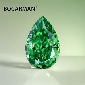 Zircone cubique de haute qualité, créée en laboratoire, qualité 5A, taille fleur de glace en forme de <span class=keywords><strong>poire</strong></span>, pierres en vrac, effet de couleur/feu, 6.0-8.0mm BOCARMAN BCMCZ - Product Image 2