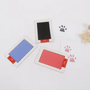 Hundeschlaufabdruck Briefmarken-Satz Geschenk für Neugeborene Haustierregister Familie Souvenir Babyparty bunte sichere Hand- und Fuß-Tintenpad