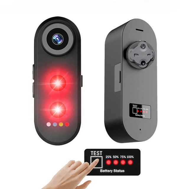 Camera Taillight -150 Angle Camera Radar Cycling Tail Light Bicycle Intelligent Tail Light for Mountain Road Bike E-Bikes