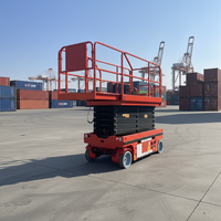 Elektrikli Kendinden Tahrikli Makaslı Platform Hidrolik Kaldırma Platformu Tavan Montajı için Mobil Makaslı Vinç