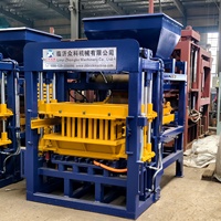 Máquina Automática Hidráulica para Fabricación de Bloques de Hormigón QT4-15B para Producción de Bloques Huecos