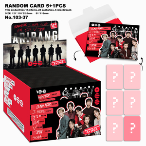 Lien pour tous les modèles |   Cartes Lomo Kpop Stray Kids /pink and Black/Bantan Boys Random Blind Box 5+1, 144 pièces, Carte Cadeau de Noël - Product Image 1
