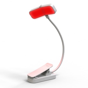 Lampe de chevet rechargeable EGH à clip, intensité réglable, avec minuterie, lumière rouge pour la lecture, protection des yeux, en plastique, pour chambre à coucher, ordinateur portable, tête de lit - Product Image 1
