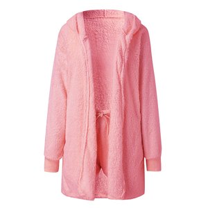 Otoño Invierno y otoño abrigo <span class=keywords><strong>de</strong></span> manga larga pijama <span class=keywords><strong>de</strong></span> felpa conjunto <span class=keywords><strong>de</strong></span> tres piezas terciopelo Fuzzy ropa <span class=keywords><strong>de</strong></span> dormir <span class=keywords><strong>de</strong></span> talla grande pijamas Loungewear - Product Image 4