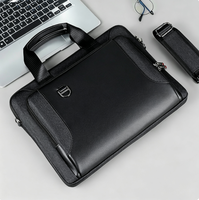 Sac messager pour ordinateur portable personnalisé avec logo OEM, 15,6 pouces, Oxford imperméable, coussin d'air antichoc, mallette de bureau pour hommes