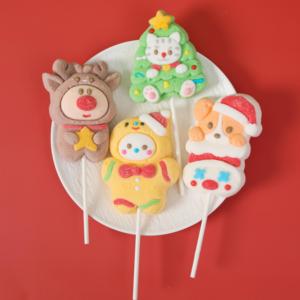 Palitos de Malvavisco con Sabor a Frutas Multicolores, con Forma de <span class=keywords><strong>Santa</strong></span> Claus, Árbol de Navidad, Reno, Muñeco de Nieve y Pingüino - Product Image 6