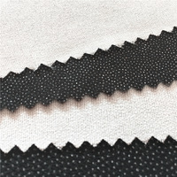 Usine bas prix Polyester Viscose chaîne tricot entoilage trame Insert vêtement tissé tricoté tissu fusible tissé entoilage