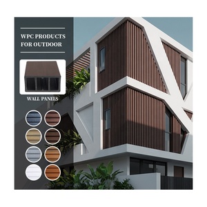 Revêtement de façade WPC sur mesure, lames de bardage composite verticales architecturales pour bâtiments irréguliers, enveloppe de façade - Product Image 1