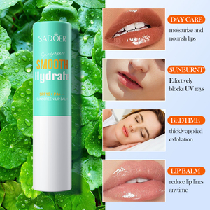 Nuevo Bálsamo Labial Hidratante con Ácido Hialurónico SADOER con Protector Solar 3g para el Cuidado de los Labios en Otoño e Invierno - Product Image 6
