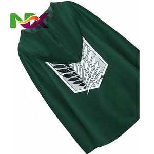 Costume de cosplay du personnage Levi de L'<span class=keywords><strong>Attaque</strong></span> <span class=keywords><strong>des</strong></span> <span class=keywords><strong>Titans</strong></span>, en polyester, unisexe adulte, en stock, ensemble veste et ailes de la liberté, inspiré de l'anime. - Product Image 5