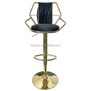 Designer Choice TUQ <strong>Chair</strong> Bar <strong>Chair</strong> with Armrest for Restaurant Counter Chic Bar <strong>Chair</strong> <strong>Velvet</strong> for <strong>Cocktail</strong> Bar - Product Image 3