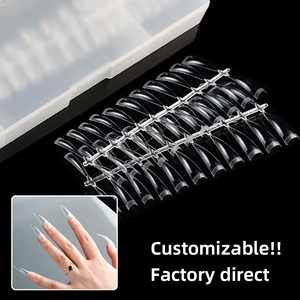 120pcs Half Cover Soft Gel <b>Nail</b> Tips Artificial <b>Extension</b> Tips for Salon Acrylic <b>Nail</b> Art - Product Image 2